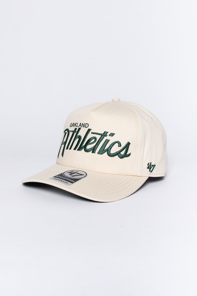 Oakland Athletics Nantasket Script Captain DTR Snapback