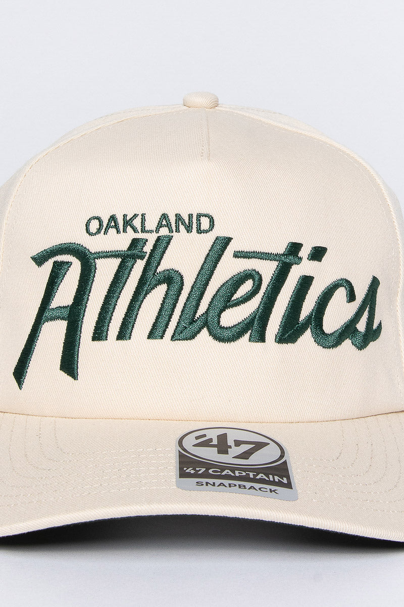 Oakland Athletics Nantasket Script Captain DTR Snapback