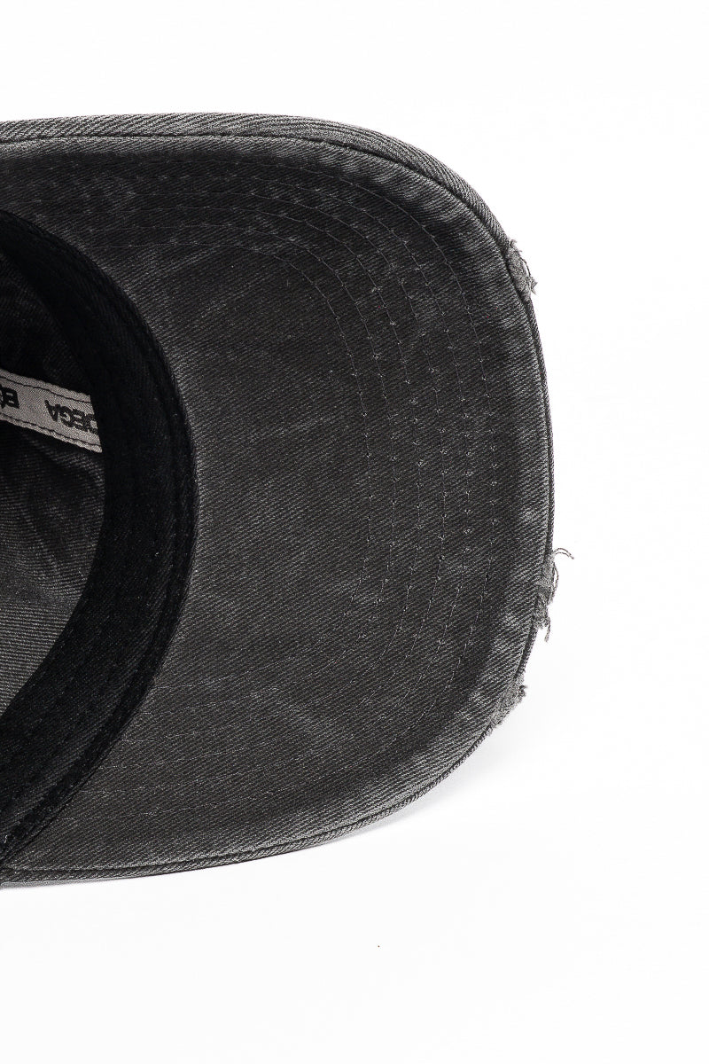 American Bodega Globe Washed Black Distressed Cap  - Mens