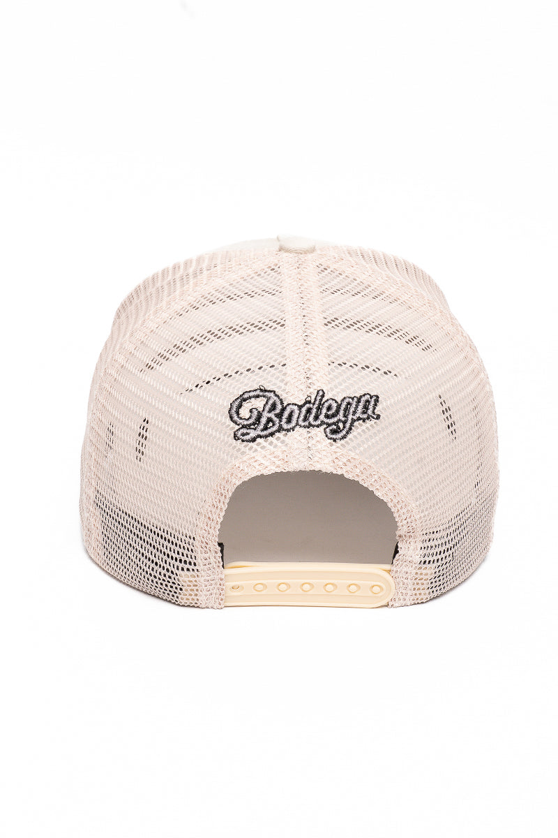 American Bodega Globe Bone Trucker Cap - Mens