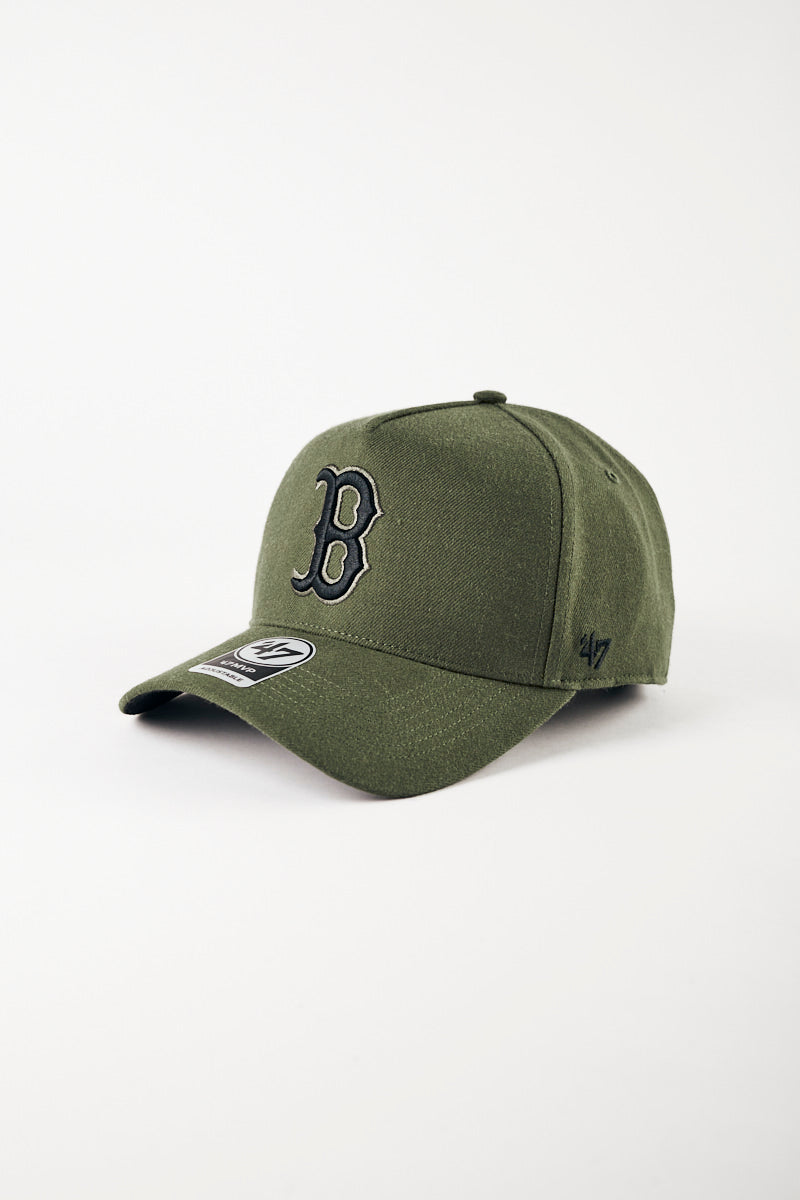 Boston Red Sox '47 Replica MVP DT Snapback in Olive/Black - Womens