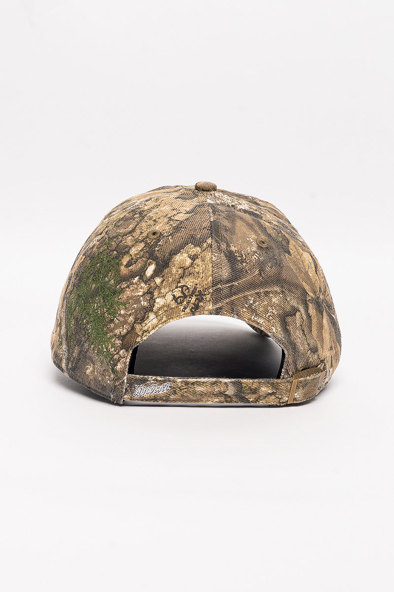 Detroit Tigers Realtree Camo Clean Up Cap - Womens