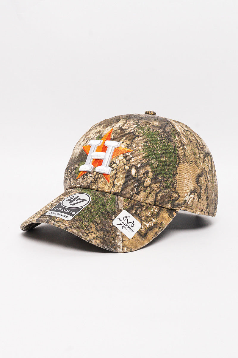 Houston Astros Realtree Camo Clean Up Cap - Mens