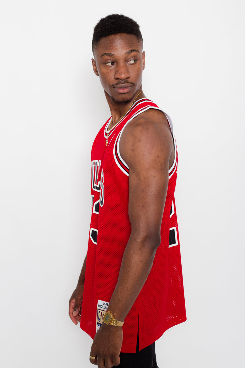 Michael Jordan Authentic HWC 88-89 Jersey - Red – Stateside Sports