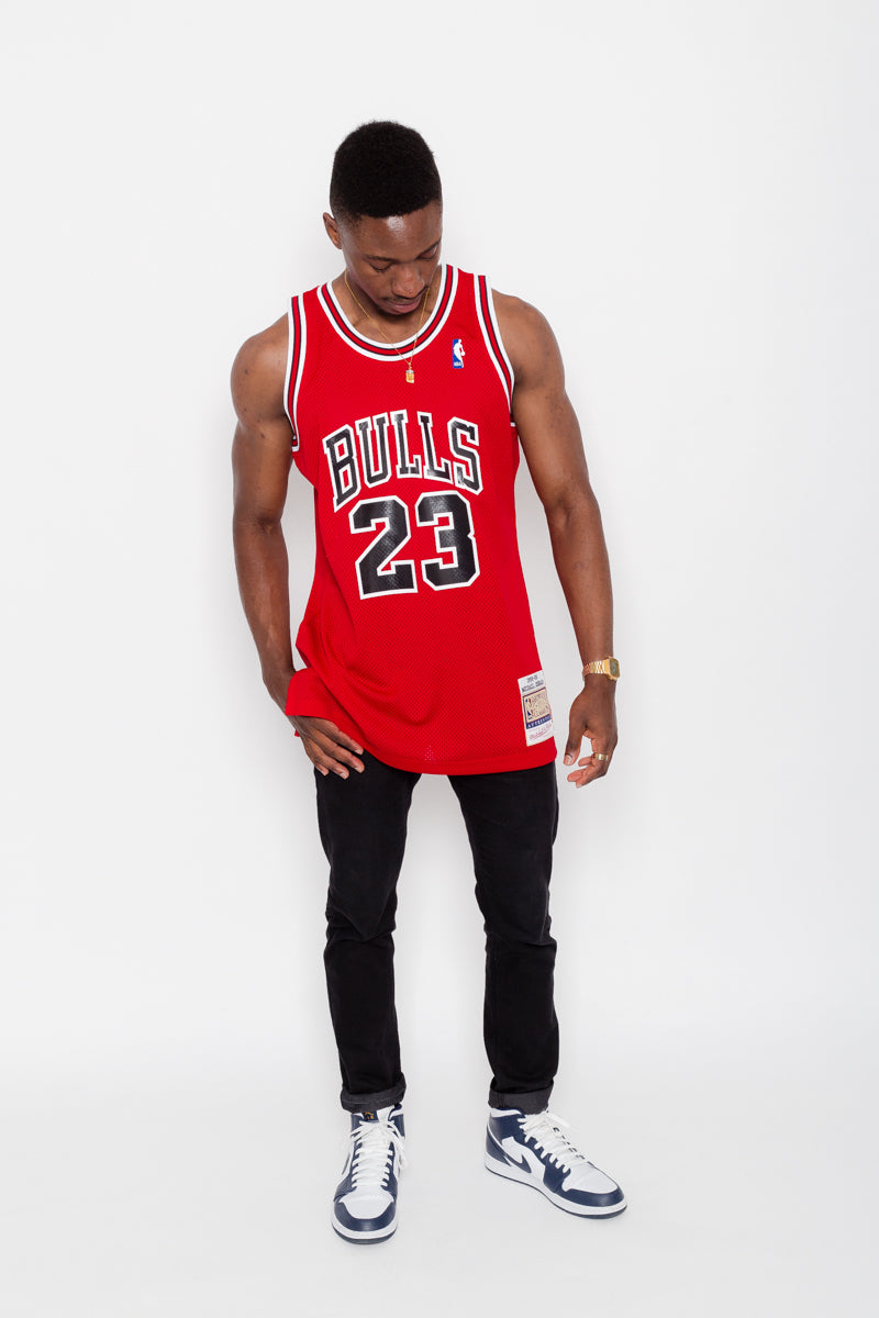 Michael Jordan Authentic HWC 88-89 Jersey - Red