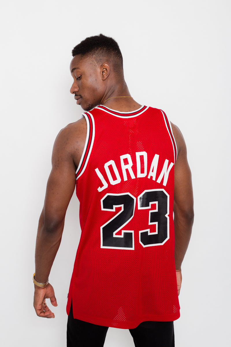 Michael Jordan Authentic HWC 88-89 Jersey - Red