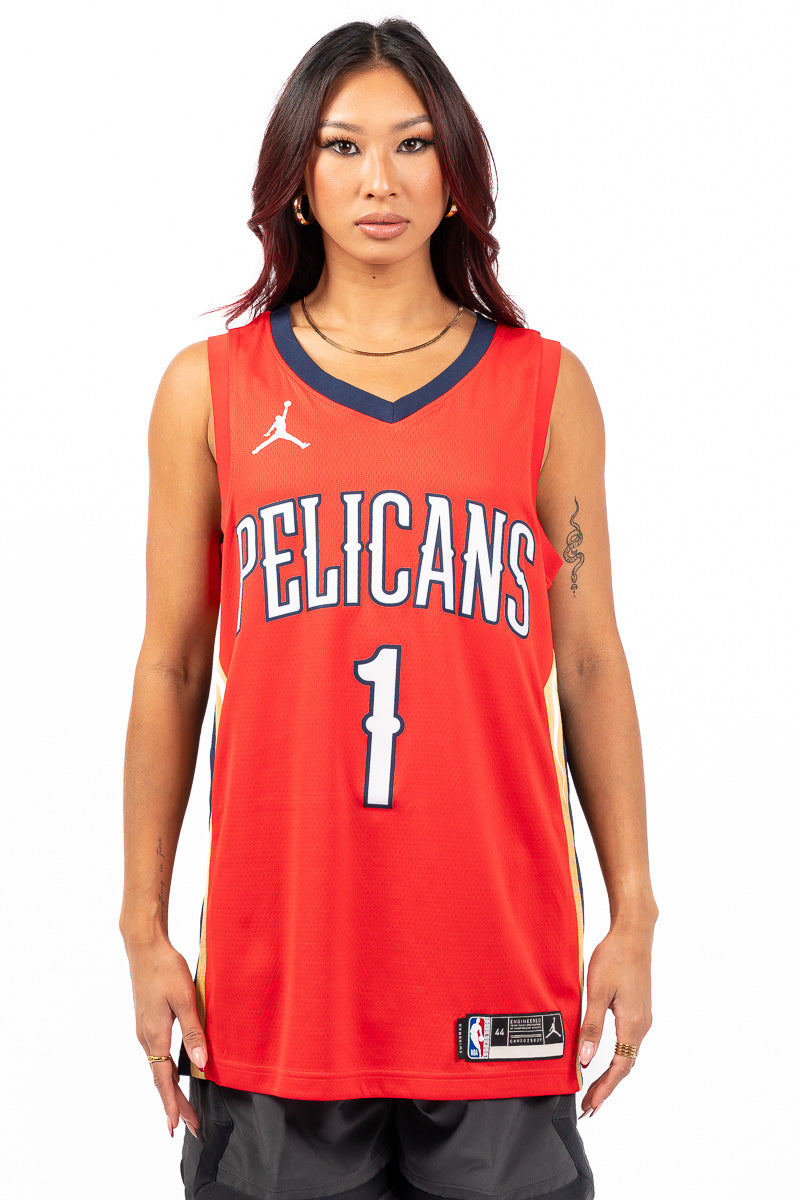 Zion Williamson Statement NBA Swingman Jersey - Womens