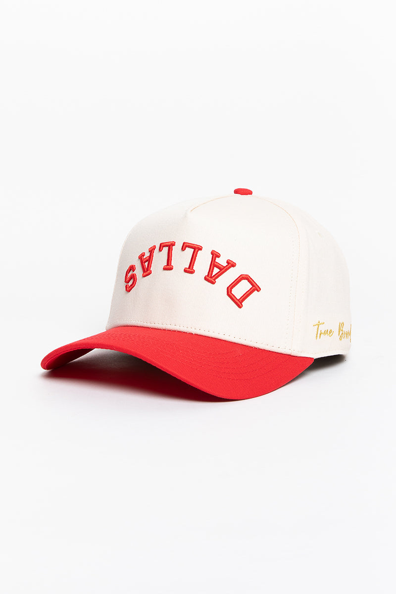 Dallas Snapback - White/Red