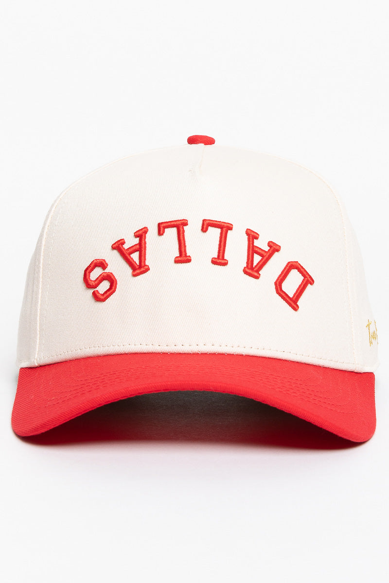 Dallas Snapback - White/Red