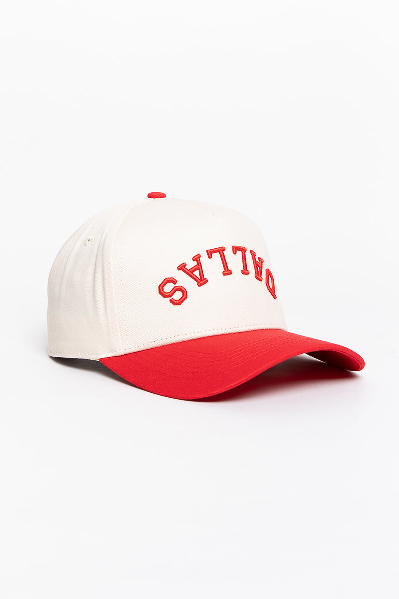 Dallas Snapback - White/Red