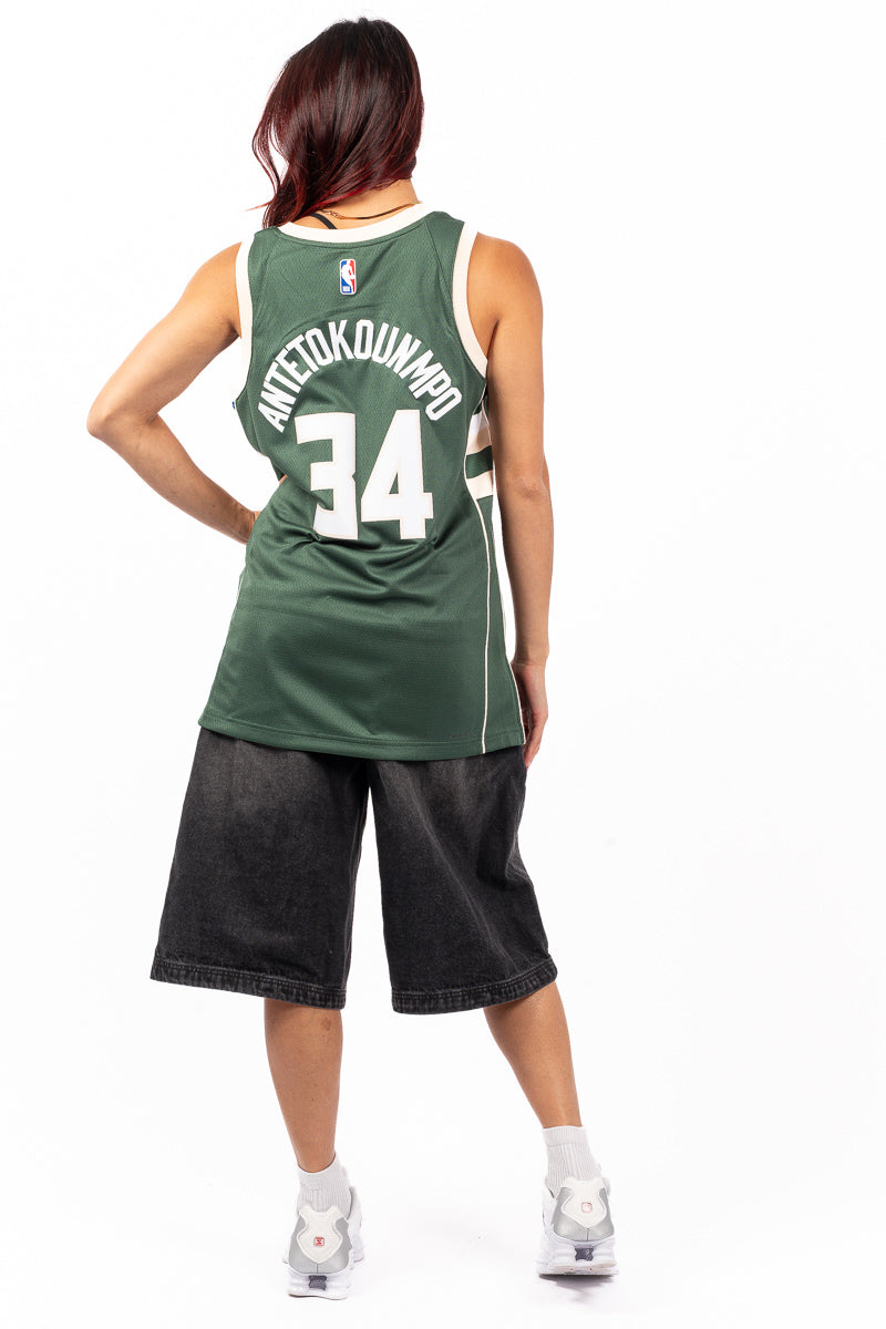 Milwaukee Bucks Giannis Antetokounmpo Icon Swingman Jersey - Womens