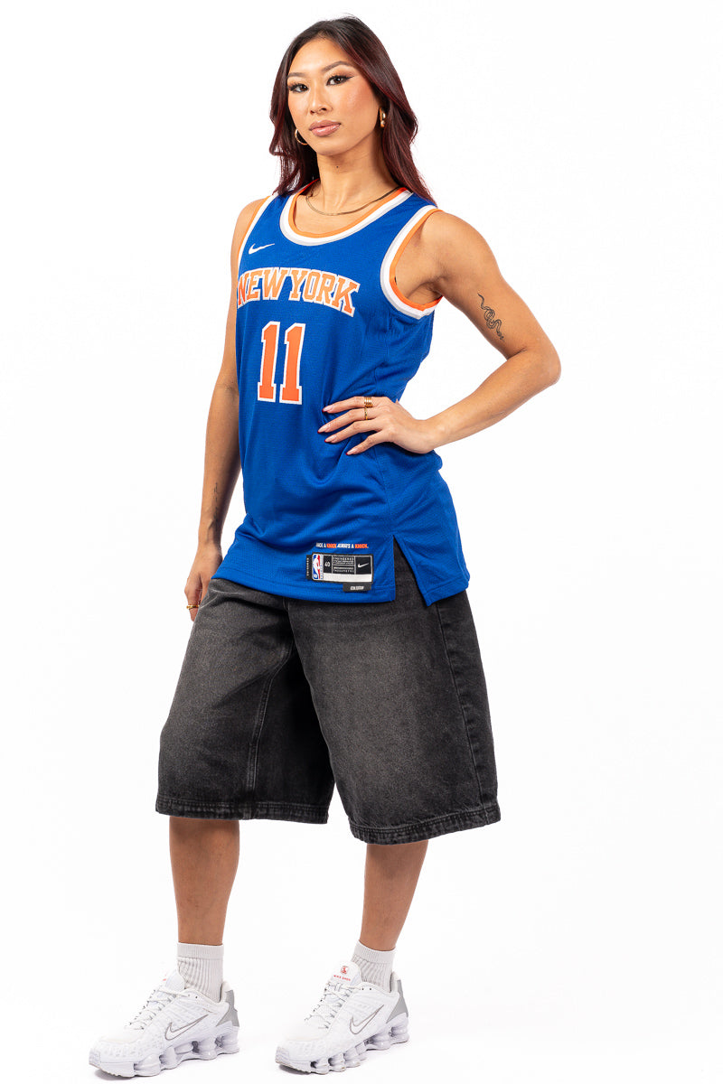 Jalen Brunson NY Knicks NBA Icon Swingman Jersey - Womens