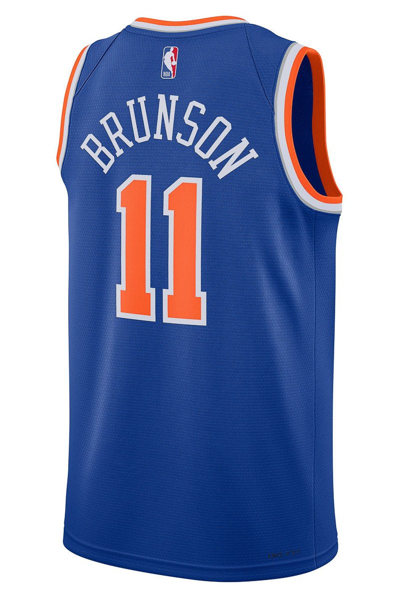 Jalen Brunson NY Knicks NBA Icon Swingman Jersey - Mens