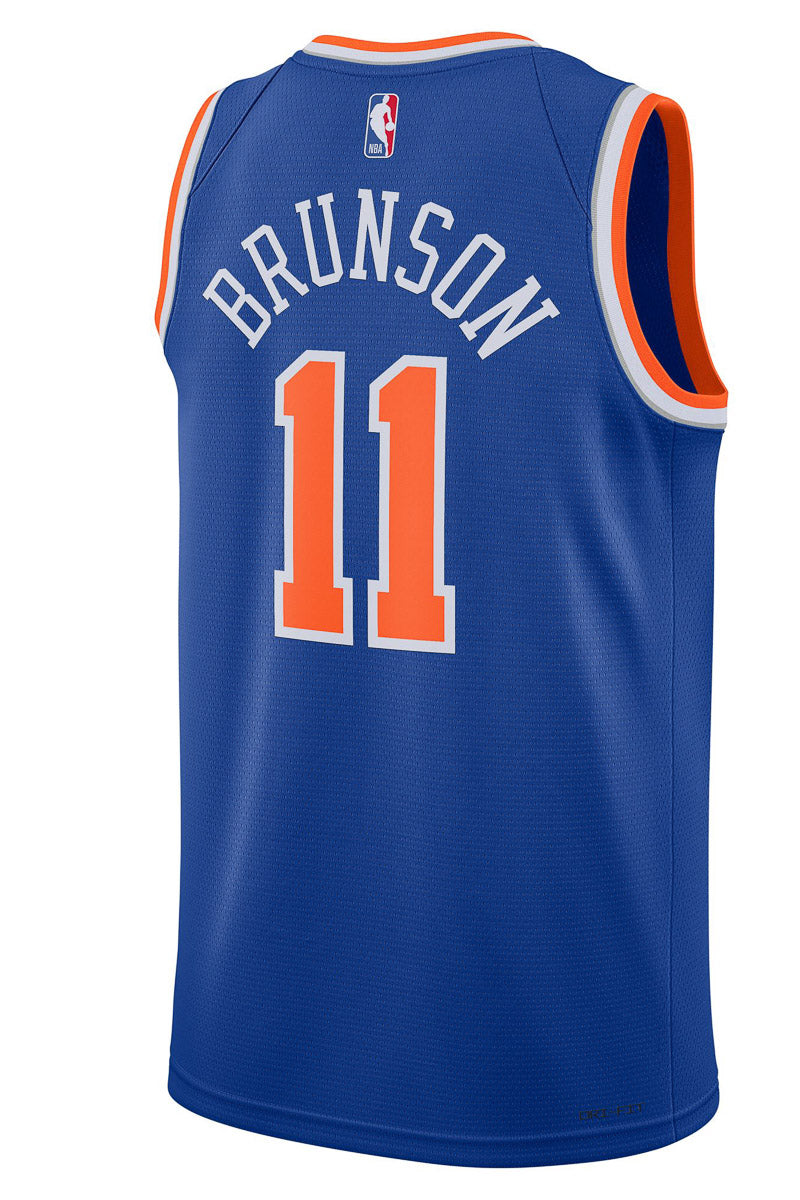 Jalen Brunson NY Knicks NBA Icon Swingman Jersey - Mens
