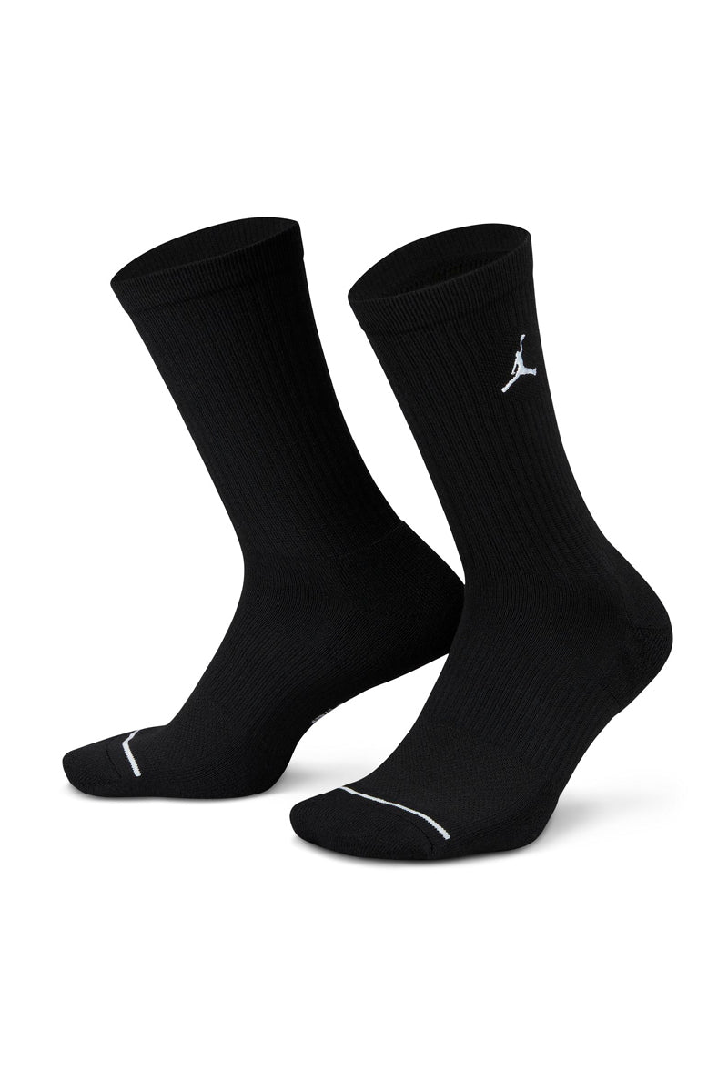 Jordan 3 Pack Everyday Crew Socks in Black - Womens