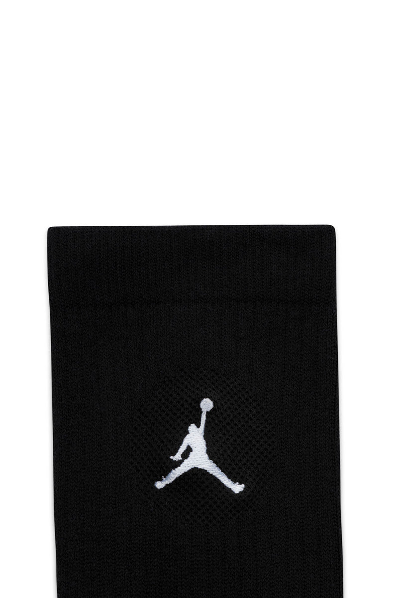 Jordan 3 Pack Everyday Crew Socks in Black - Mens