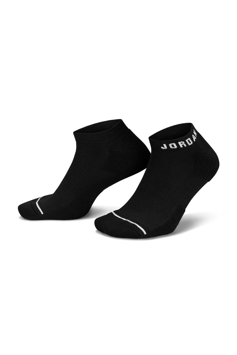 Jordan 3 Pack Everyday No-Show Socks in Black - Womens