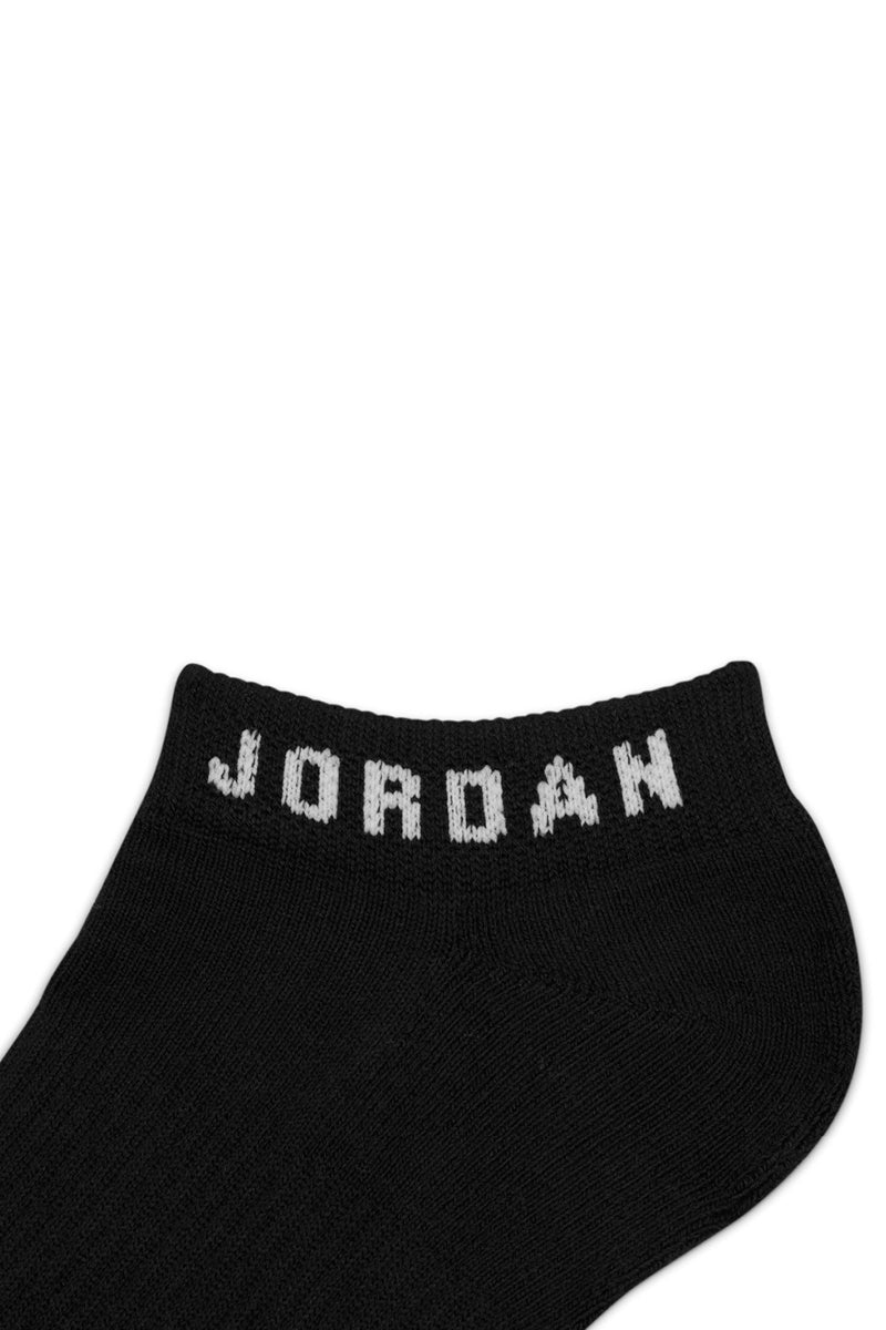 Jordan 3 Pack Everyday No-Show Socks in Black - Mens