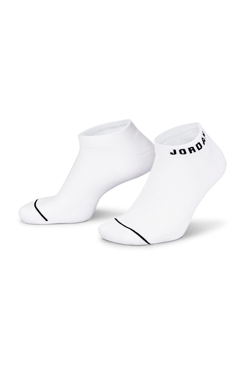 Jordan 3 Pack Everyday No-Show Socks in White - Mens