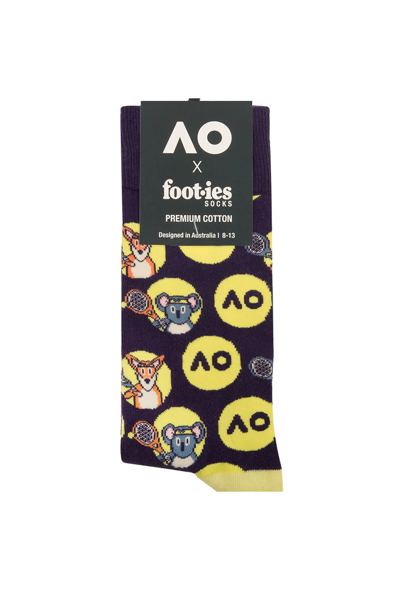 Australian Open Aussie Animals Cotton Socks - Mens