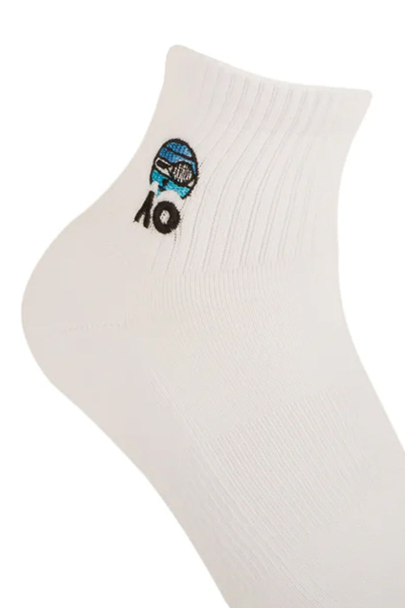 Australian Open Sunset Racket Quarter Sock 2 Pack - Womens