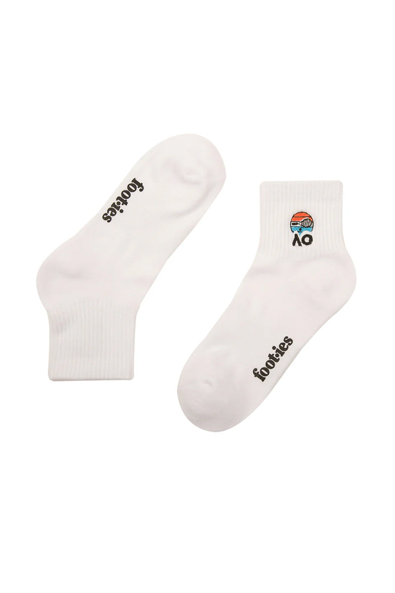 Australian Open Sunset Racket Quarter Sock 2 Pack - Womens
