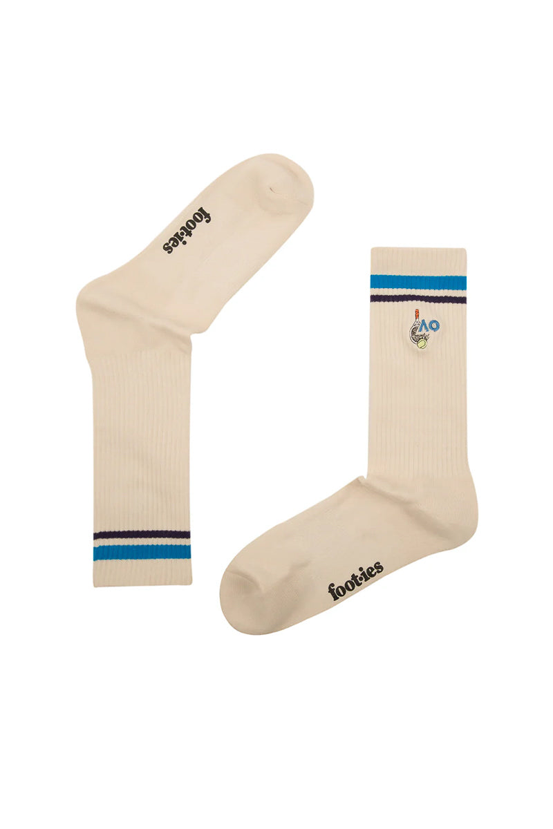 Australian Open Tennis Time 2 Pack Socks - Womens
