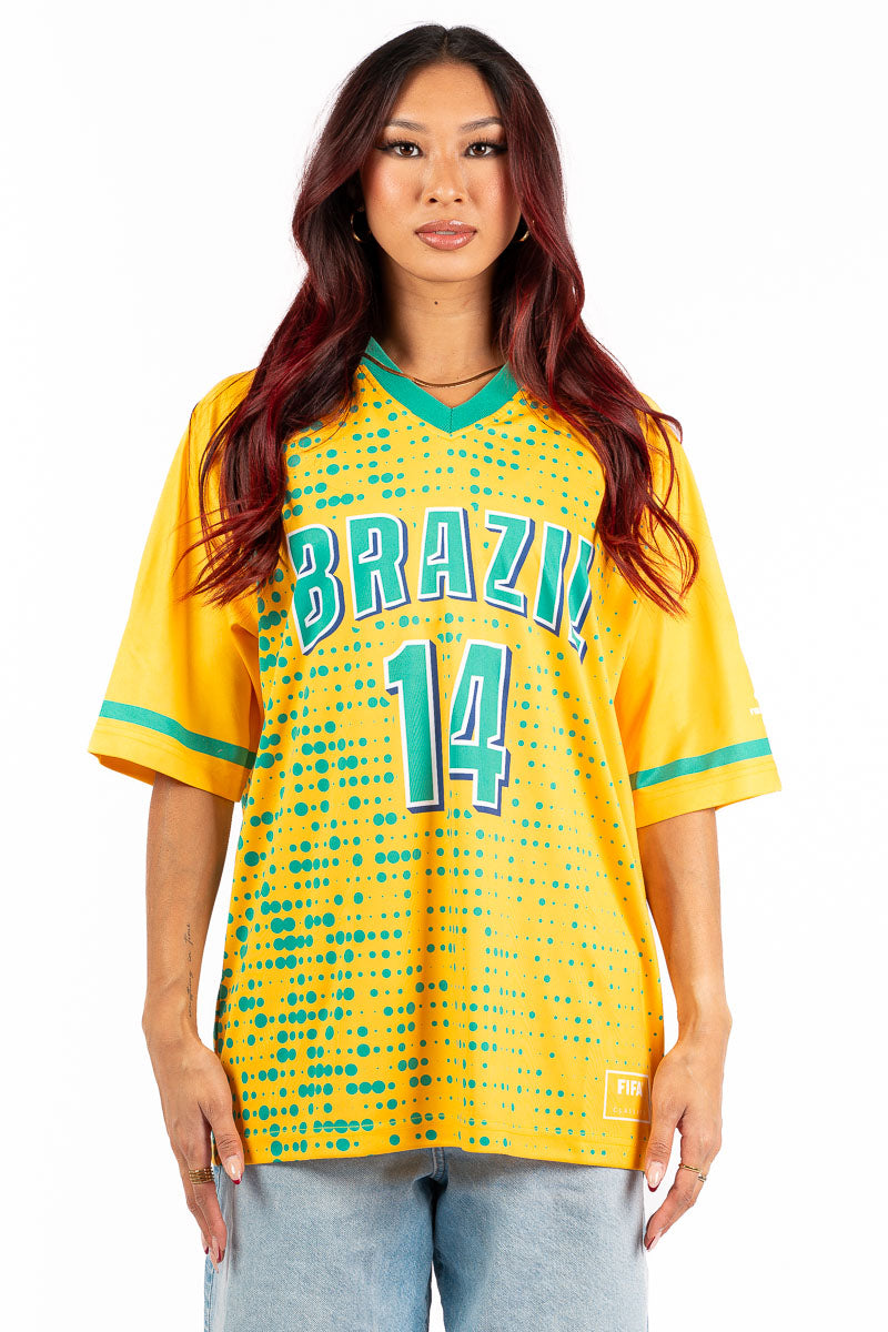 FIFA World Cup 1994 Brazil Sub Soccer Jersey - Womens