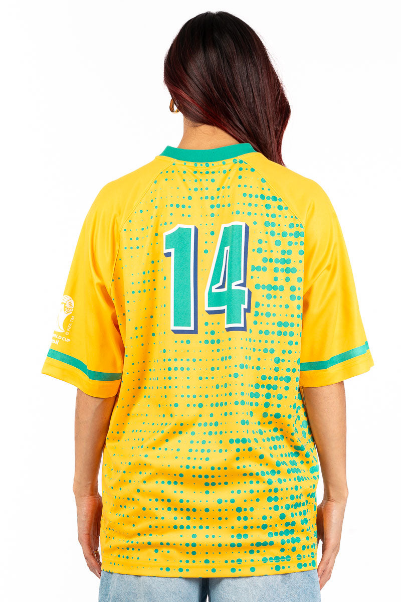 FIFA World Cup 1994 Brazil Sub Soccer Jersey - Womens
