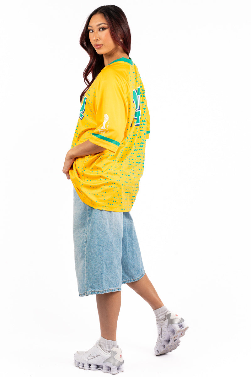 FIFA World Cup 1994 Brazil Sub Soccer Jersey - Womens