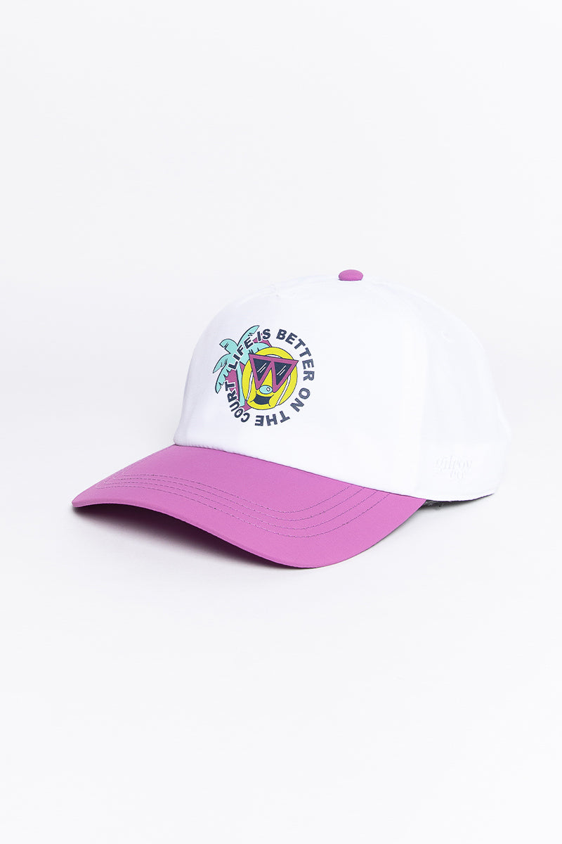 Life's Better On The Court Velcro Strap Cap