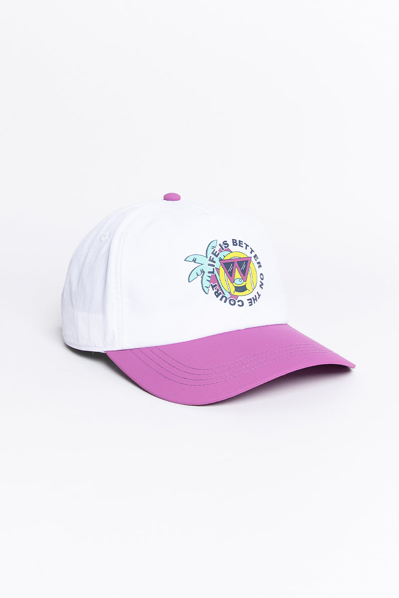 Life's Better On The Court Velcro Strap Cap