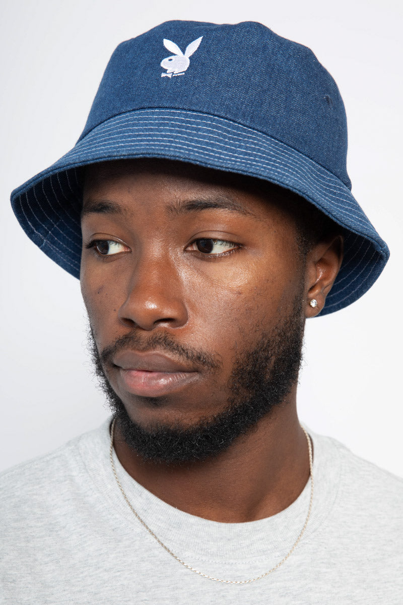 Bunny Denim Bucket Hat