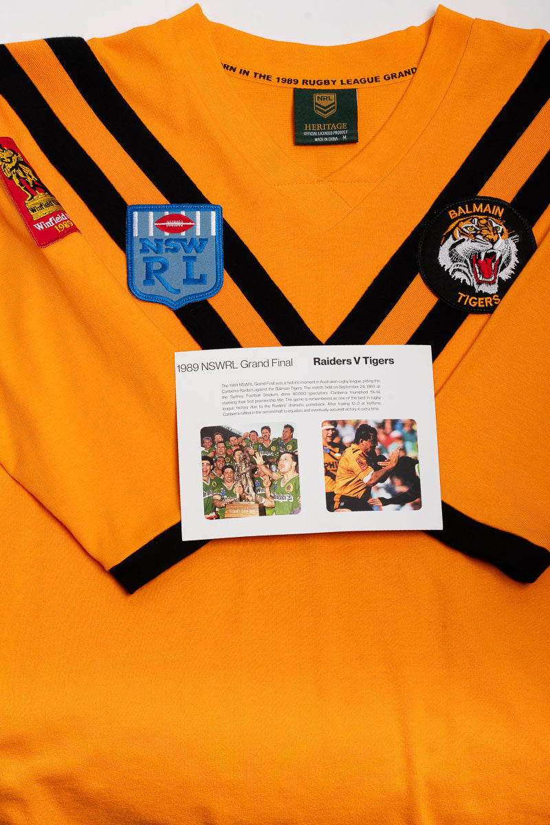 Balmain Tigers 1989 NRL Grand Finals Retro Jersey