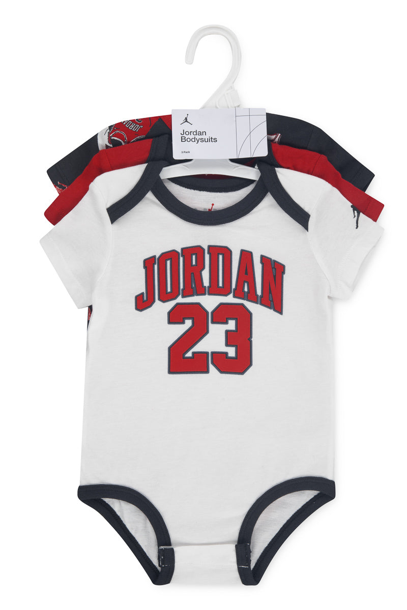 Jordan 23 Jersey Newborn Bodysuit Set 3PK
