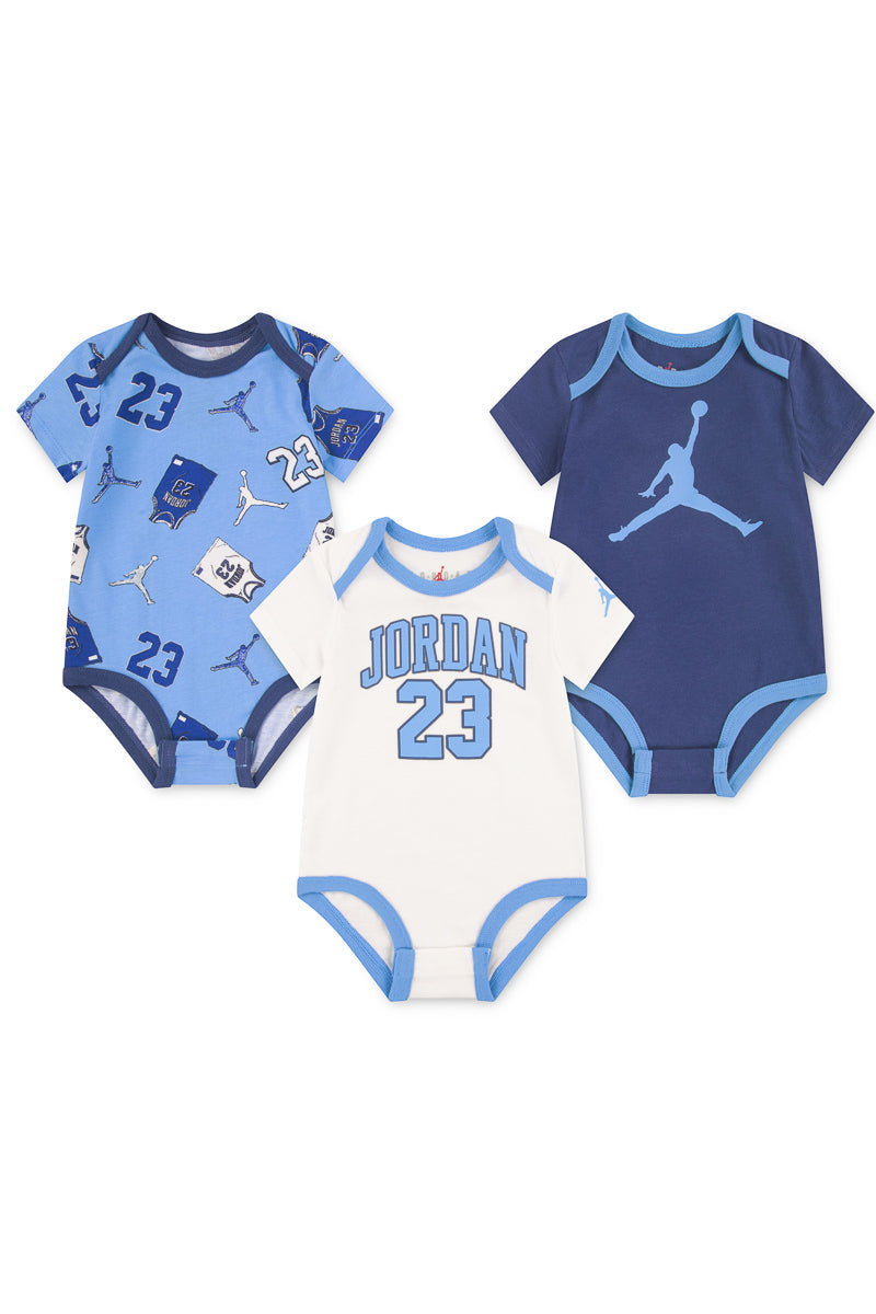 Jordan 23 Jersey Newborn Bodysuit Set 3PK
