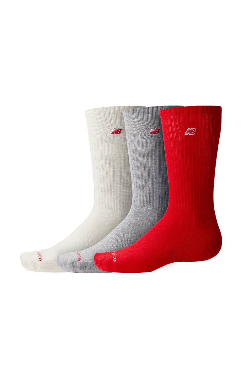 New Balance Patch Logo 3 Pack Crew Socks - Womens