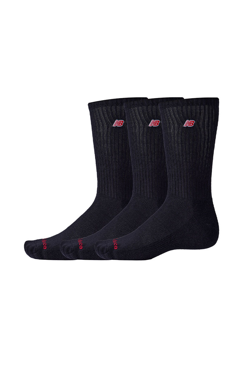 New Balance Patch Logo 3 Pack Crew Socks - Mens