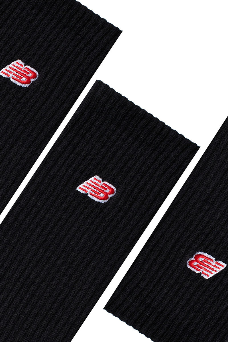 New Balance Patch Logo 3 Pack Crew Socks - Womens