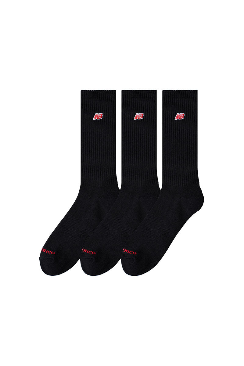 New Balance Patch Logo 3 Pack Crew Socks - Mens