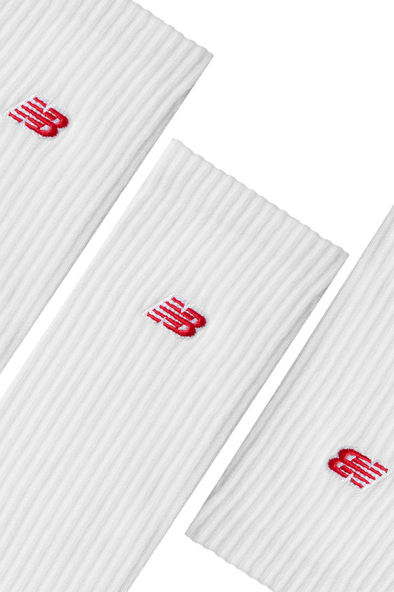 New Balance Patch Logo 3 Pack Crew Socks - Womens