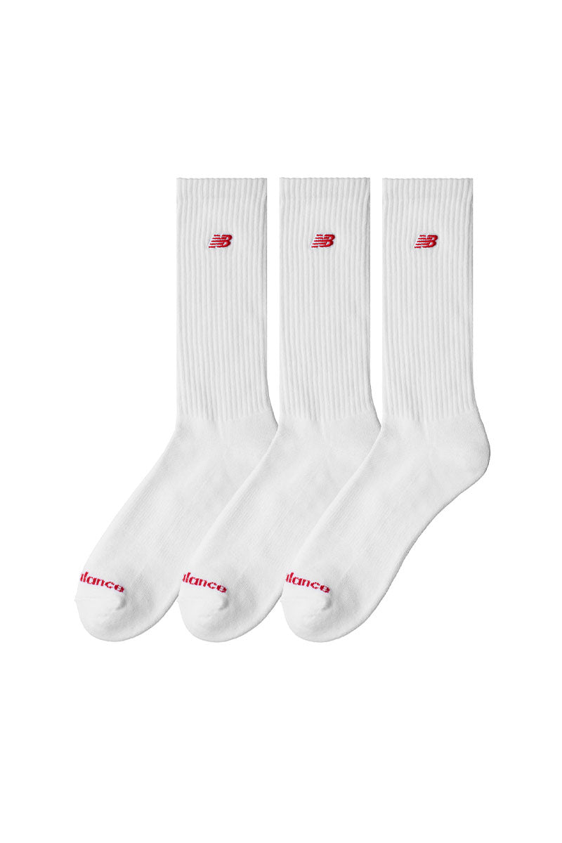 New Balance Patch Logo 3 Pack Crew Socks - Womens