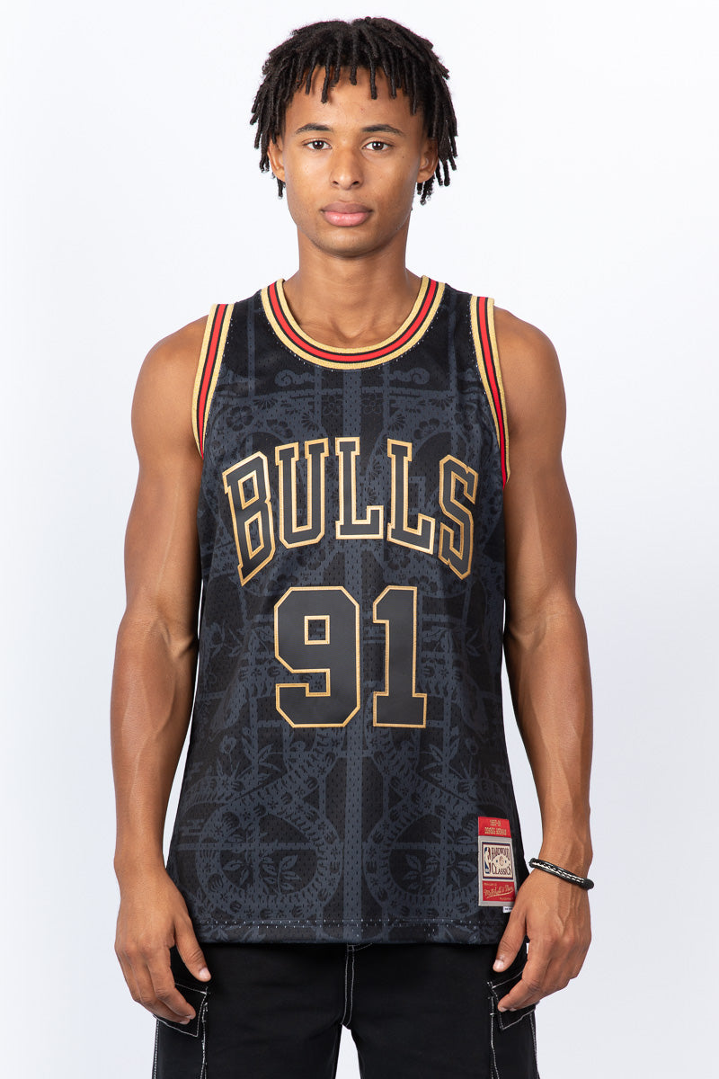 Dennis Rodman Chicago Bulls Year of the Snake Hardwood Classic Swingman Jersey