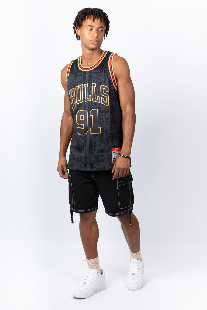 Dennis Rodman Chicago Bulls Year of the Snake Hardwood Classic Swingman Jersey
