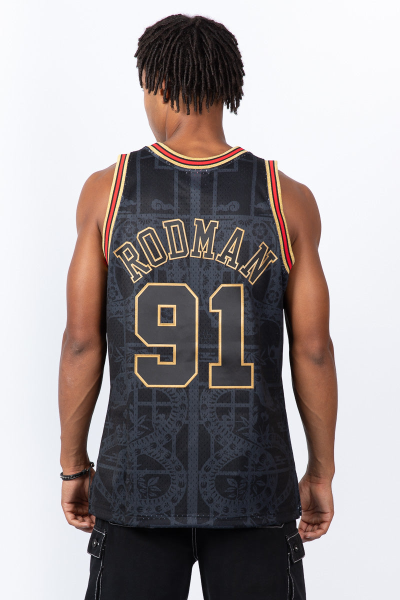 Dennis Rodman Chicago Bulls Year of the Snake Hardwood Classic Swingman Jersey