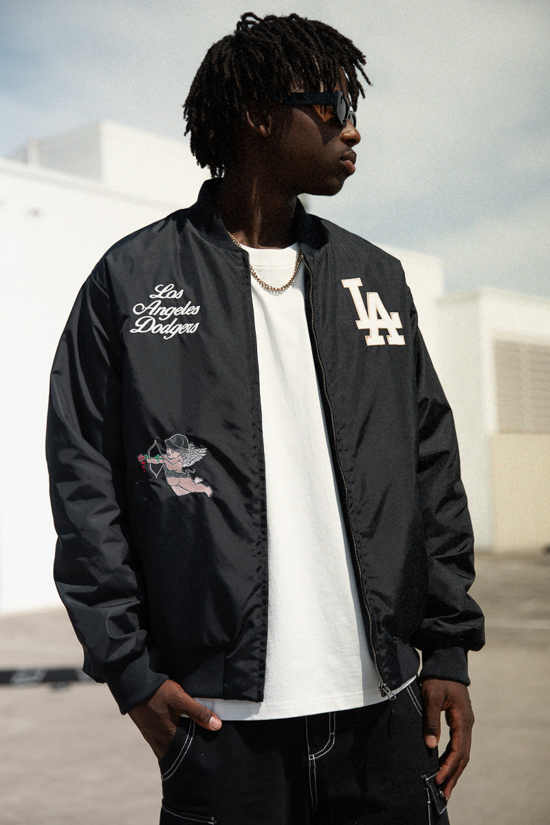 LA Dodgers Cupid City Nylon Varsity Jacket