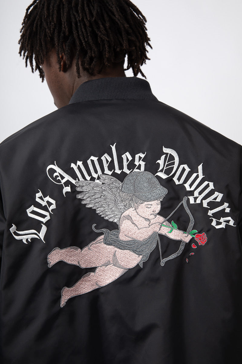 LA Dodgers Cupid City Nylon Varsity Jacket