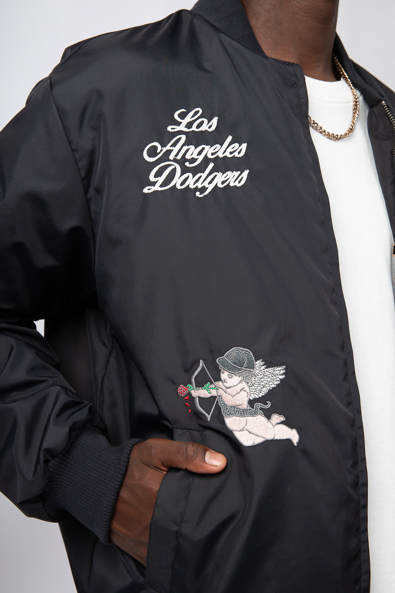 LA Dodgers Cupid City Nylon Varsity Jacket
