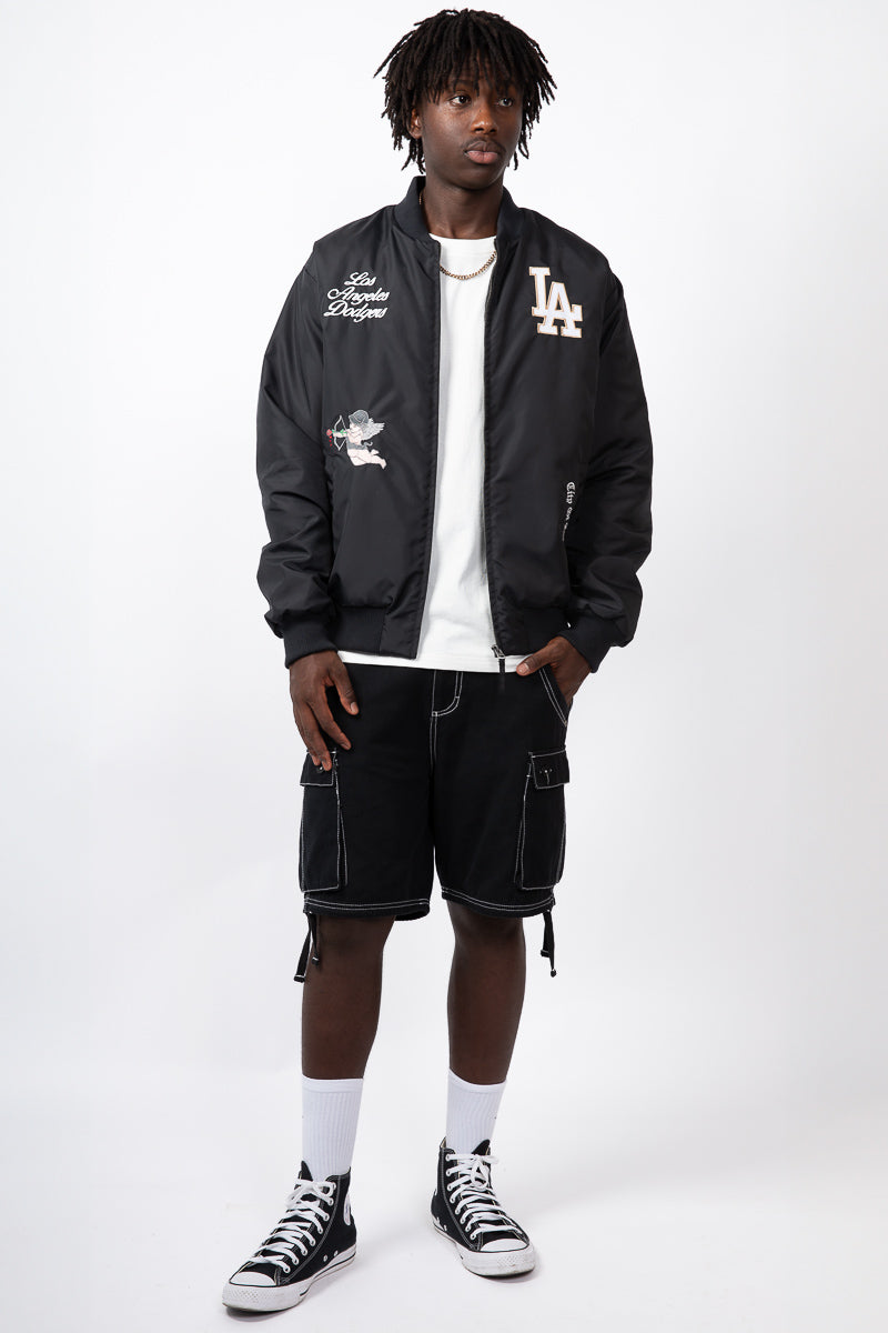 LA Dodgers Cupid City Nylon Varsity Jacket