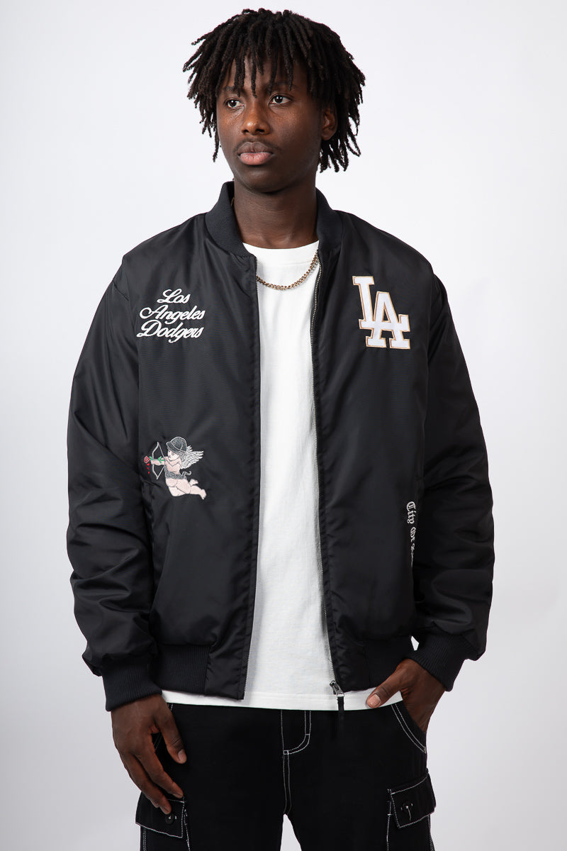 LA Dodgers Cupid City Nylon Varsity Jacket